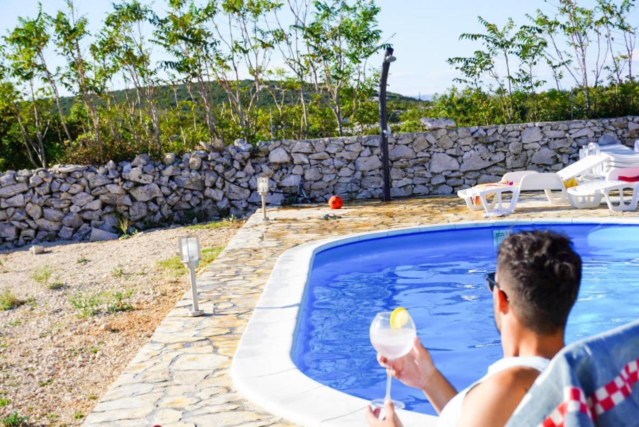 Beautiful Secluded Area Near Novalja Vacation House With Pool And Sea View Villa Lara Екстериор снимка