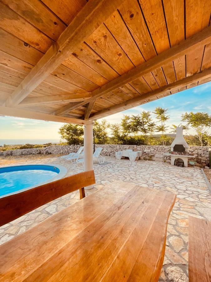 Beautiful Secluded Area Near Novalja Vacation House With Pool And Sea View Villa Lara Екстериор снимка
